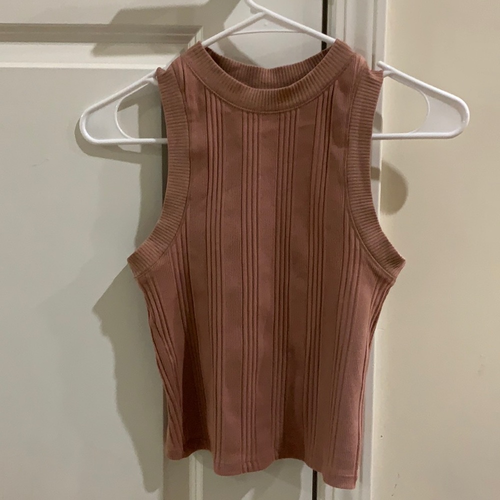 Zara High Neck Tank Top